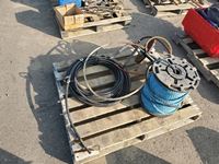    (2) Oil Pumps/ Roll of Rope/ Role of Plastic Hose