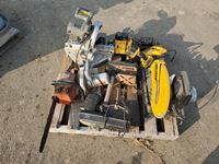    Pallet of Electric Wood Working Tools / Metal Cut off Saw