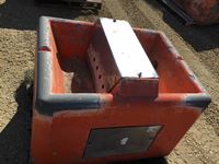    (1) Orange 250 Concrete Cattle Water Bowl