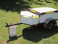    Custom Built S/A Pull Behind Motorcycle Utility Trailer