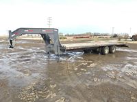 2003 Falcan  24 Ft T/A Gooseneck Equipment Trailer