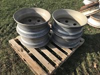    (4) 11R22.5 10 Stud Aluminum Rims