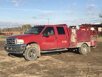 2003 Ford F350 Lariat Super Duty 4x4 Crew Cab Service Truck