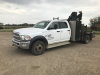 2013 Ram 5500 SLT Crew Cab 4x4 Boom Truck w/Hiab 077 Boom Truck