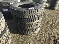    (4) Unused LongMarch LM302E 11R22.5 Drive Tires