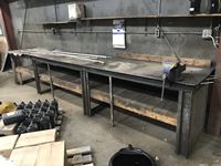  Custombuilt  15 Ft Steel Work Bench