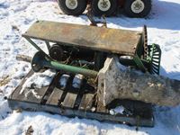    Pallet of Metal Parts & Cast Iron Tractor Seat