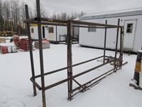    12 Ft Tire Stand & (4) Metal Frames