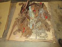    Pallet of Chains & Load Binders