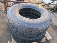    (2) 385/65R22.5 Goodyear Tires