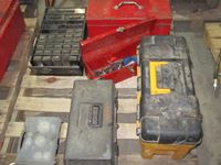    Pallet of Misc Tool Boxes & Tools
