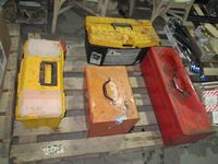    Pallet of Misc Tool Boxes & Tools
