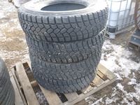  Michelin  (4) Heavy Truck 11R22.5 Drive Tires