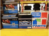    (9) Batteries, Various Sizes, Power Sonic, Parts Canada,
