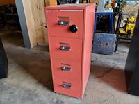    Upright 4 Drawer Fire Safe Filing Cabinet