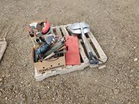   Pallet Of Shovels, Chisels, Files, Drill, & Screw Drivers