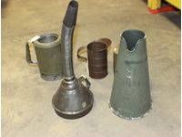    Assorted Oil Cans & Funnels