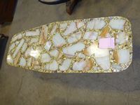    Alabaster Stone And Mother of Pearl Coffee Table