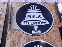    Double Sided Public Telephone Sign