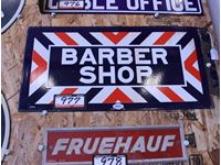    Double Sided Barber Shop Sign