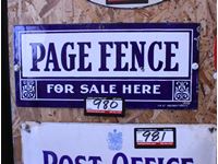    Page Fence Sign