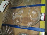    (2) Glass Food Trays