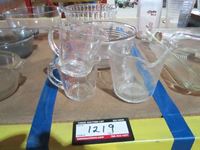    (2) Glass Mixing Bowls & (3) Measuring Cups