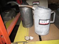    (2) Oil Cans With Tire Gauge