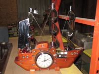    Ship Clock With Lights