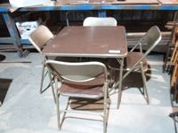    (6) Folding Chair, Table & Chair Set