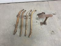    (4) Wooden Harness Hames & Cobblers Anvil