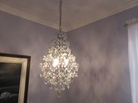    (2) Matching Crystal Chandeliers