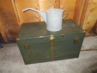    Vintage Trunk & Watering Can
