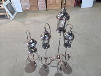    (4) Lanterns on Metal Stands