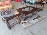    Coffee Table, End Tables & Rug