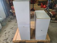    (2) Wood Cabinets