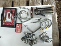    Staple Gun Set, Grease Gun Kit, Various Wall Hangers, (4) Roller Wheels