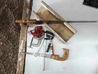    (1) Wood Saw, (1) Key Hole Saw, Various Clamps