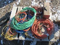    Pallet of Extension Cords & ABS Pipe