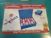    Great Bear (16) Ratchet Straps & Tool Box (unused)