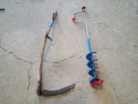    Ice Auger & Sickle