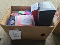    Box with Hair Dryer, Hair Straightener & Misc Kitchen & Beauty Items