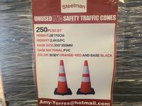    Steelman 250 Piece Traffic Cones (unused)