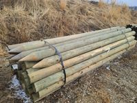    Qty of (35) 6" to 7" x 14 Treated Posts
