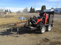 2012 Toro TRX16 Walk Behind Trencher with Trailer