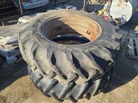   (4) 18.4X34 Clamp on Dual Tractor Tires
