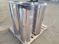    (4) 3FT Sections of Insulated 8" Stove Pipe & 8x4 Piece of Checker Plate