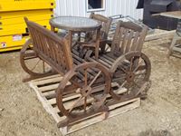    Wagon Wheel Lawn Furniture