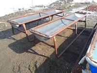    (2) Steel Frame with Poly Trough