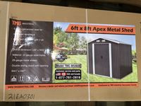    6 FT X 8 FT Metal  Shed (New)